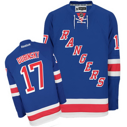 Discount and high quality New York Rangers 17 Brandon Dubinsky Blue NHL Hockey Jersey